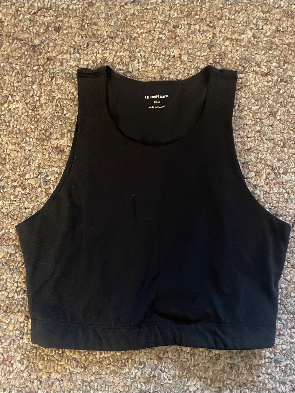 REI Black Tank Crop Top